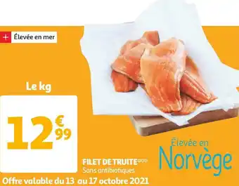 Auchan Filet de truite offre