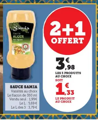 Super U SAUCE SAMIA offre