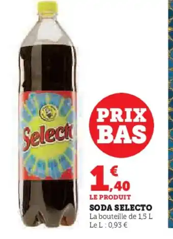 Super U SODA SELECTO offre