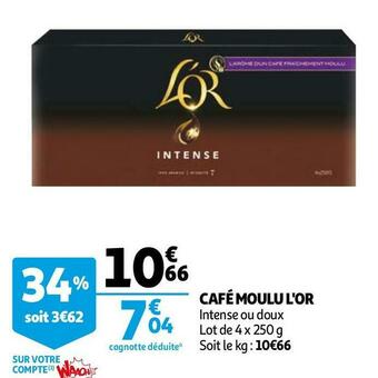 L'or café moulu