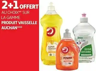 Auchan Auchan bon plan sur la gamme produit vaisselle auchan offre