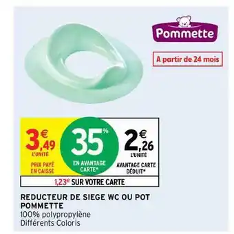 Intermarché Hyper Réducteur De Siège Wc Ou Pot Pommette offre