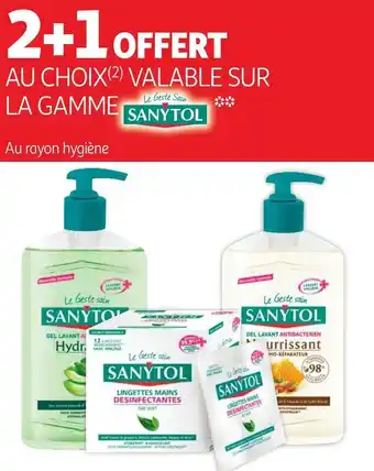 Auchan Sanytol bon plan sur la gamme sanytol offre