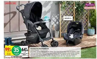 Intermarché Hyper Poussette Duo Pommette offre