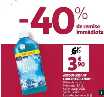 Auchan Lenor assouplissant concentré* offre