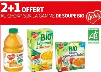 Auchan Liebig bon plan sur la gamme de soupe bio liebig offre