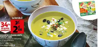Auchan Liebig mouliné de 5 légumes verts pursoup' offre
