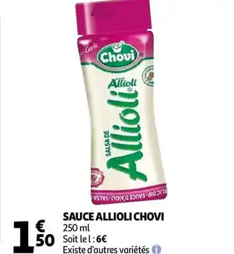 Auchan Chovi sauce allioli offre