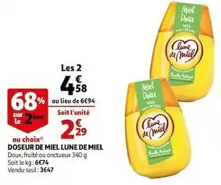 Auchan Lune de miel doseur de miel offre