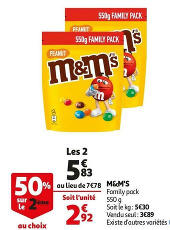Auchan M&m's m&m's offre