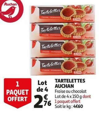 Auchan Auchan tartelettes offre