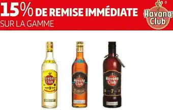 Auchan Havana club bon plan sur la gamme des produits havana club offre