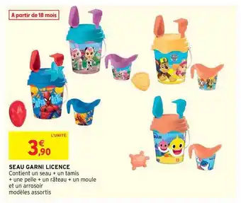 Intermarché Hyper Seau Garni Licence offre