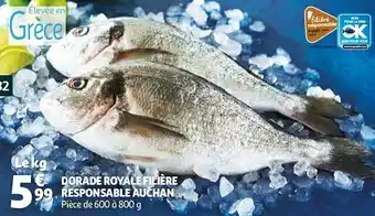 Auchan Auchan dorade royale filière responsable offre
