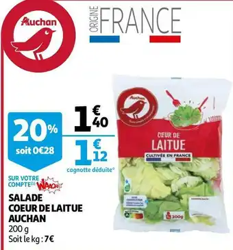 Auchan Auchan salade coeur de laitue offre