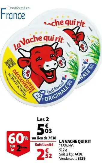 Auchan La vache qui rit la vache qui rit offre