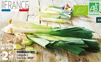 Auchan Poireaux bio offre