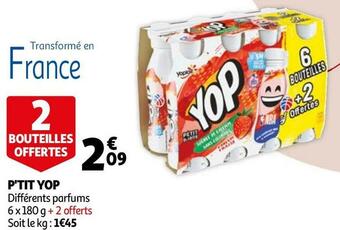 Auchan P'tit yop p'tit yop offre