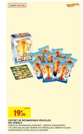 Intermarché Hyper Coffret De Récompenses Véhicules Hot Wheels offre