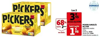 Mc cain pickers surgelés