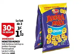 Auchan Vico monster munch offre