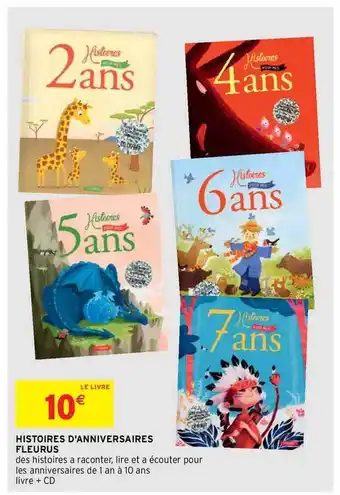 Histoires D'anniversaires Fleurus