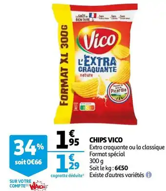 Auchan Vico chips offre