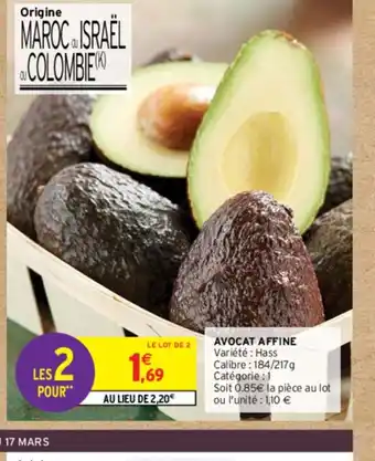 Intermarché Express AVOCAT AFFINE offre