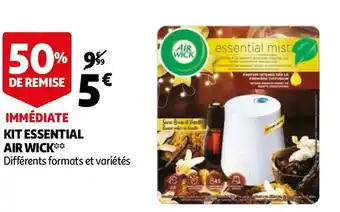 Auchan Air wick kit essential offre