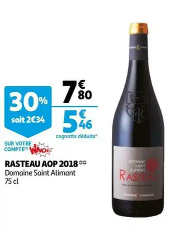 Domaine saint alimant rasteau aop 2018