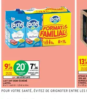Intermarché Express LAIT UHT DEMI-ÉCRÉMÉ offre