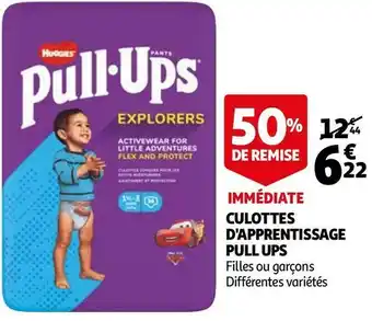 Auchan Huggies culottes d'apprentissage offre