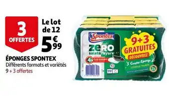 Auchan Spontex éponges offre