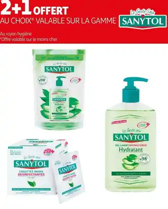 Auchan Sanytol bon plan sur la gamme sanytol offre