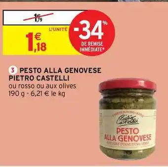 Intermarché Hyper Pesto Alla Genovèse Pietro Castelli offre