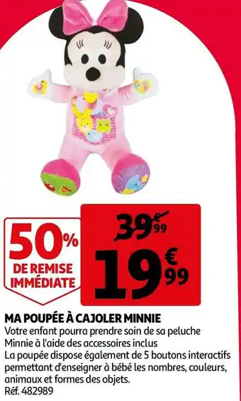 Auchan Minnie ma poupée à cajoler offre
