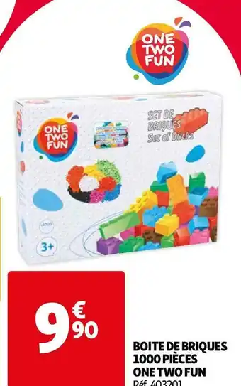 Auchan One two fun boite de briques 1000 pcs offre