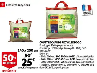 Dodo couette chaude recyclee