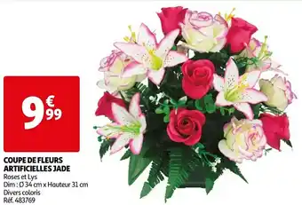 Auchan Coupe de fleurs artificielles offre