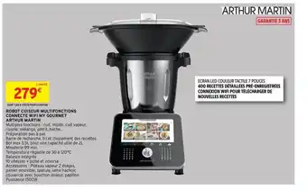 Intermarché Hyper Robot Cuiseur Multifonctions Connecte Wifi My Gourmet Arthur Martin offre