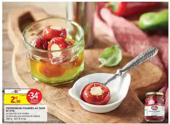 Intermarché Hyper Peperoncini Fourrés Au Thon Di Vita offre
