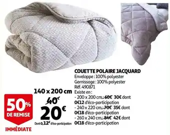 Jacquard couette polaire