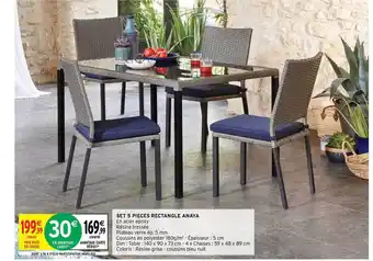 Intermarché Hyper Set 2 Pièces Rectangle Anaya offre