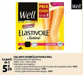 Well collants satiné élastivoile