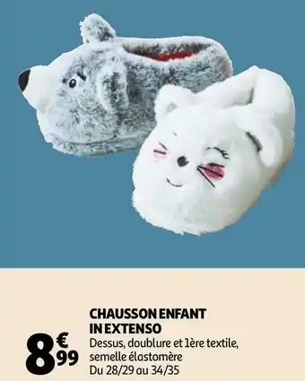 In extenso chausson enfant