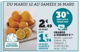 Orange A Dessert U