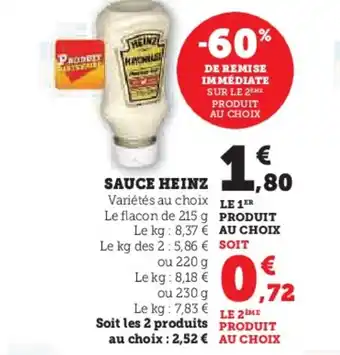 Hyper U SAUCE HEINZ offre