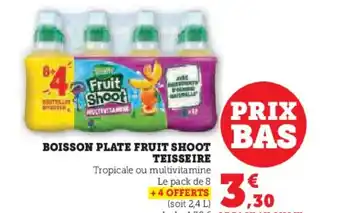 Hyper U BOISSON PLATE FRUIT SHOOT offre