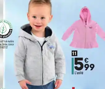 ALDI Veste Sweat offre