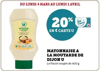 Hyper U MAYONNAISE A LA MOUTARDE DE DIJON U offre